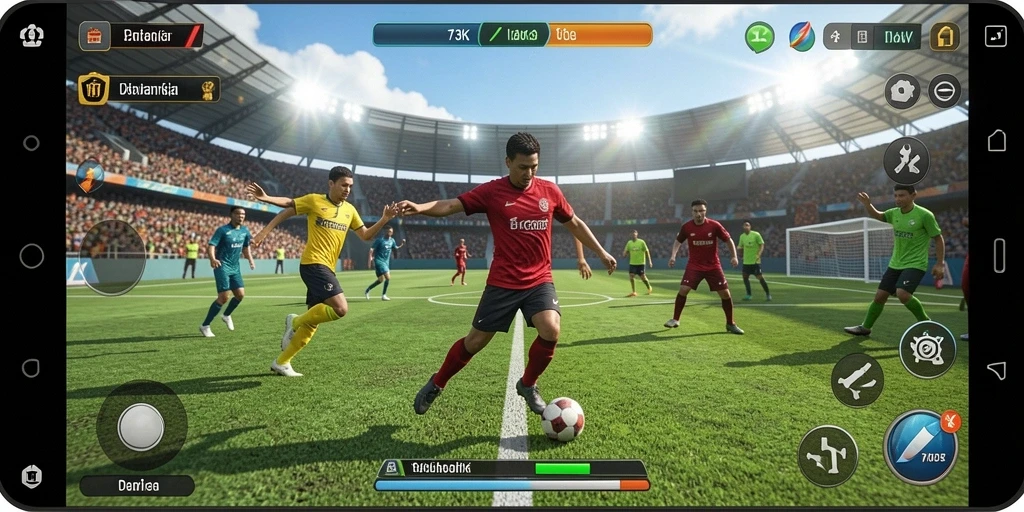 Tampilan gameplay seru dalam 73K dengan grafis menawan.