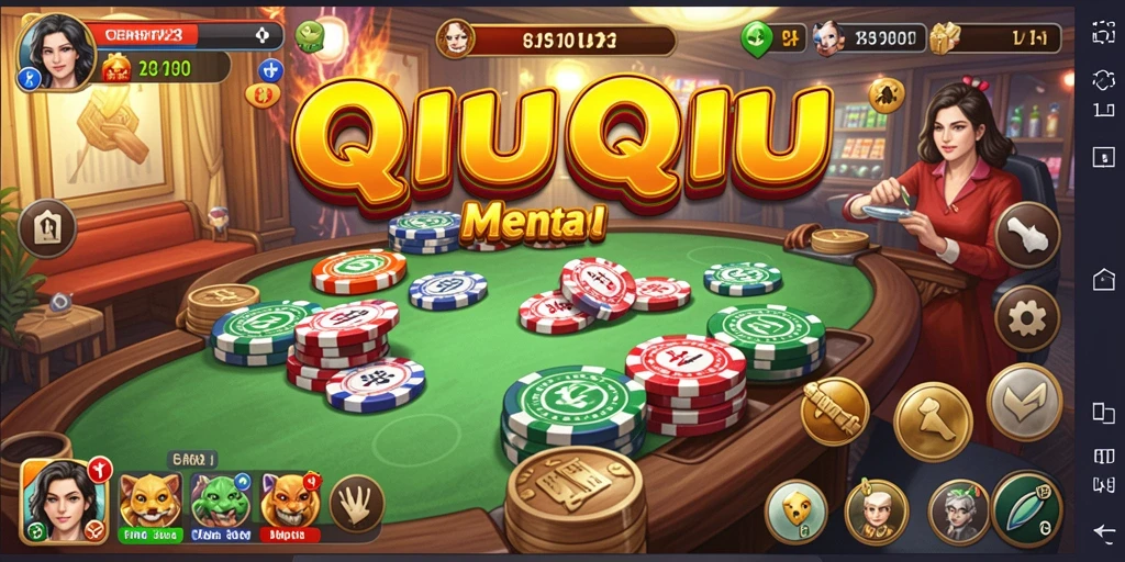 Gameplay seru QiuQiu di CERI123 dengan pemain lain.