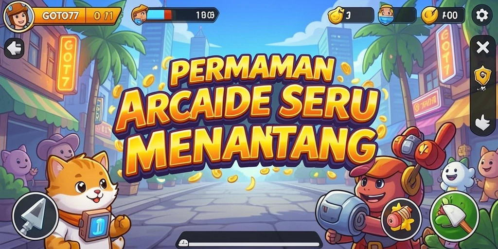 Screenshot gameplay GOTO77 menampilkan aksi seru dalam permainan arcade.