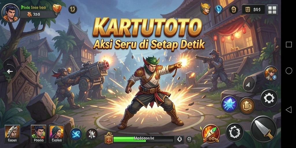 Screenshot gameplay KARTUTOTO menampilkan aksi yang mendebarkan.