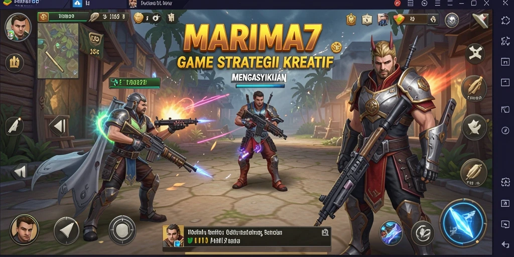 Tampilan gameplay yang dinamis dan strategi mendalam di MARIMA77.