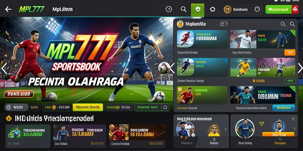 Tampilan gameplay Sportsbook yang menarik di MPL777.