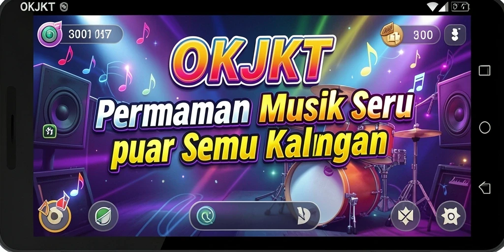 Tampilan gameplay OKJKT yang menyenangkan dan interaktif.