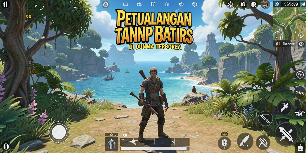 Tampilan gameplay S9S9 yang menakjubkan dalam dunia terbuka.
