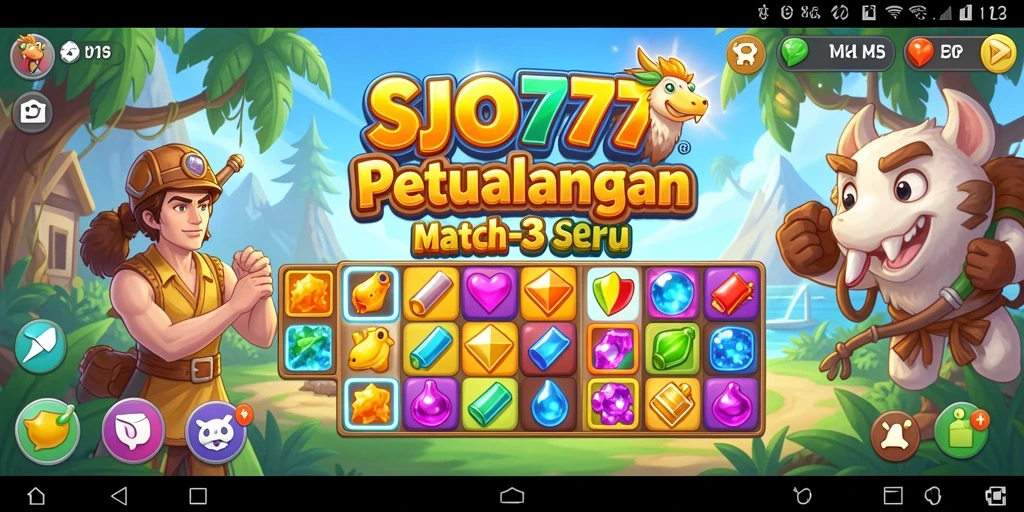 Gambaran gameplay seru di SJO777 yang penuh warna.