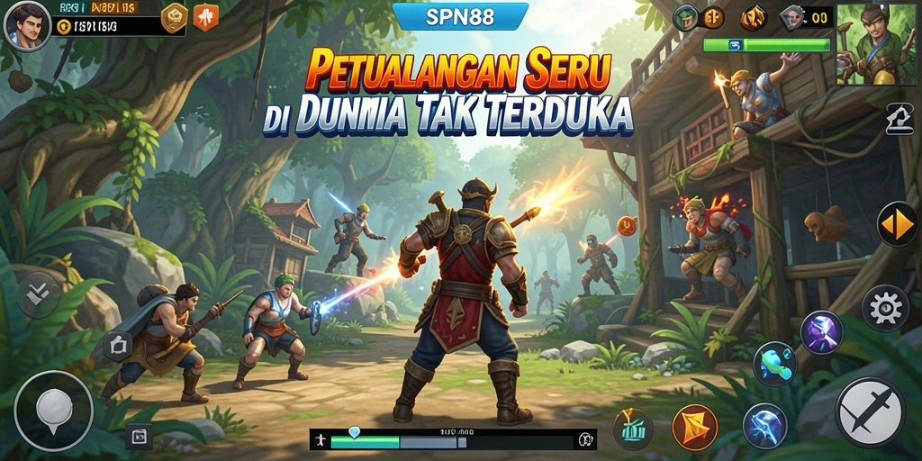 Tampilan gameplay SPN88 dengan aksi seru dan tantangan mendebarkan.