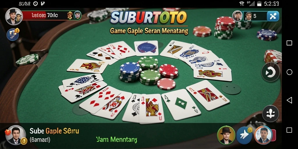 Tampilan gameplay seru di SUBURTOTO dengan teman-teman.