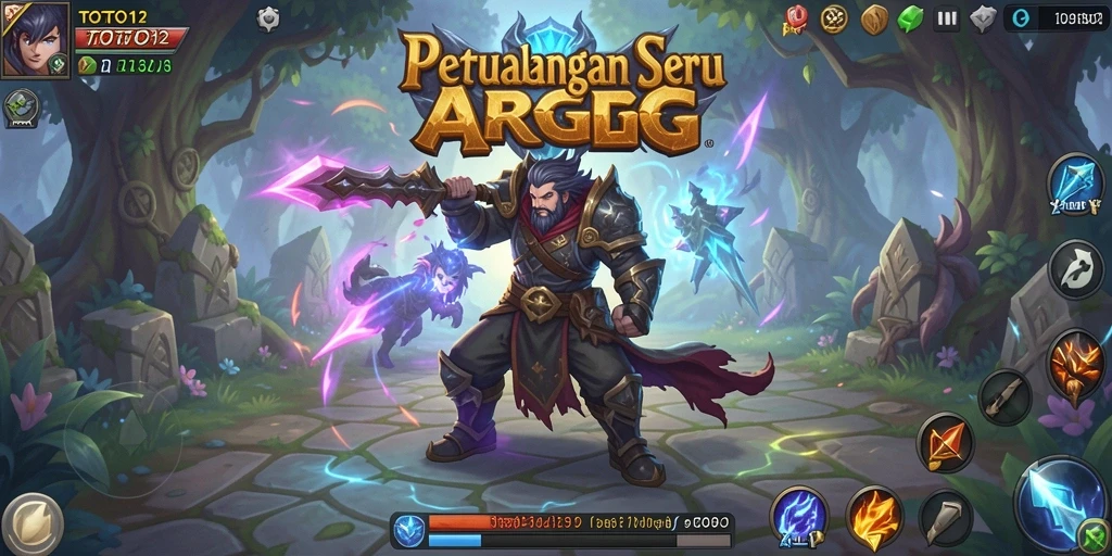 Tampilan gameplay seru dari TOTO12 yang menampilkan pertarungan ARPG.